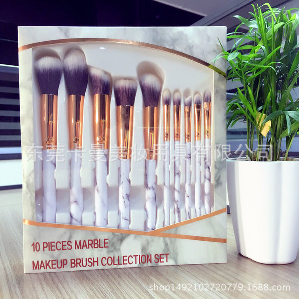 Factory direct sale marble pattern makeup brush