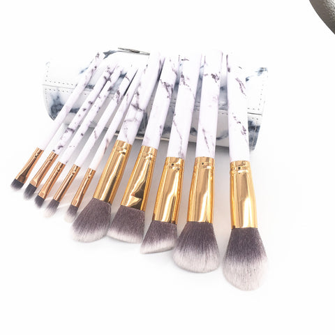 Factory direct sale marble pattern makeup brush