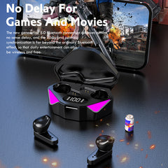 Wireless Gaming Headphones No Delay Noise Reduction
